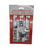 Füßchen-Set für Overlock, passend für JUKI MO50/80